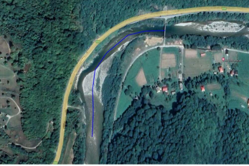 Zaštitila obale, magistralnog puta Kolašin - Mojkovac i okolnog područja od poplava, Foto: Projekta dokumentacija