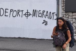 Kukasti krst, "88" i pozivi na deportacije - grafiti i...