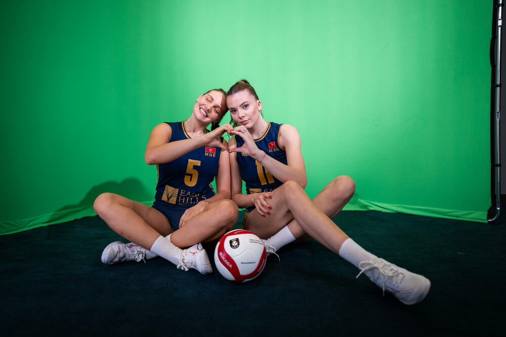 Marija Šušić i Simona Petranović tokom dana rezervisanog za medije, Foto: CEV