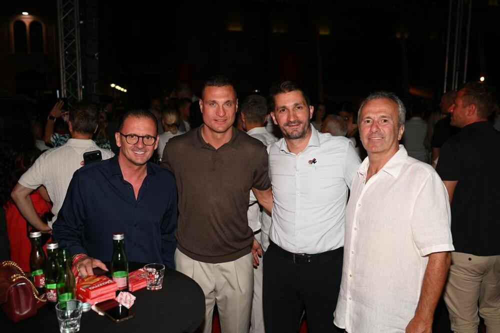 Mijatović, Vidić i Savićević sinoć u Splitu u društvu Zdravka Marića, Foto: Sportske igre mladih