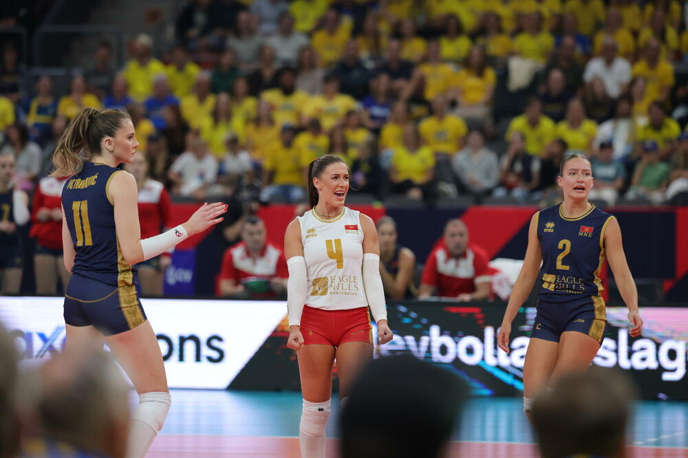 Tijana Tvrdišić (2), Melisa Cenović i Simona Petranović na debiju na EP, Foto: CEV