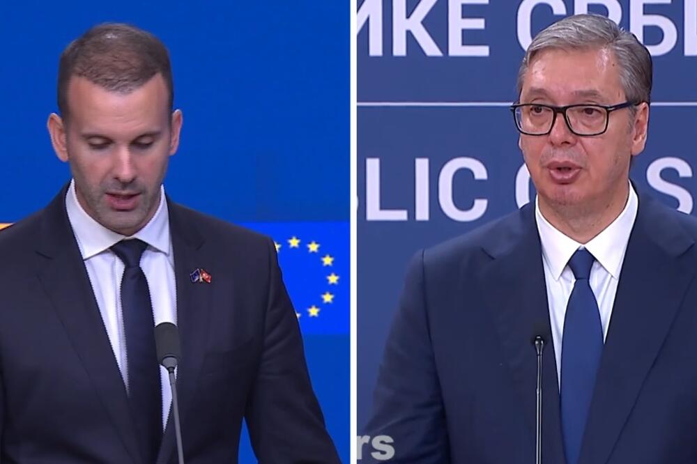 Spajić i Vučić, Foto: Screenshot/TV Vijesti