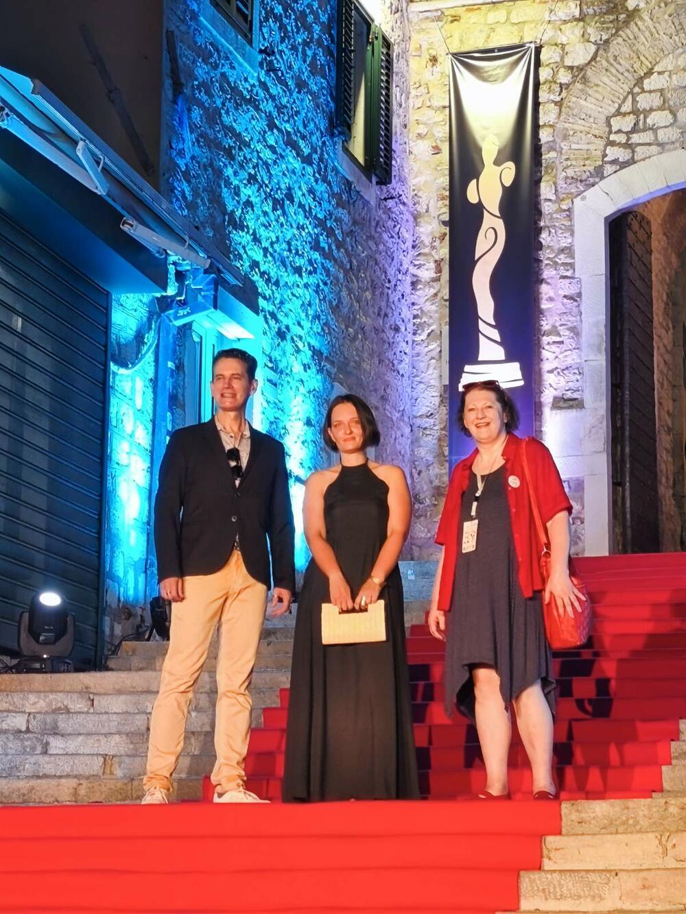 <p>Zainteresovani posjetioci, ljubitelji filma, ali i slučajni prolaznici okupili su se i mnogo prije nego što je defile počeo, a brojni regionalni i domaći gosti iz kinematografske industrije i medij razgovarali su sa protagonistima festivala, filmskim stvaraocima, organizatorima i brojnim posjetiocima</p>