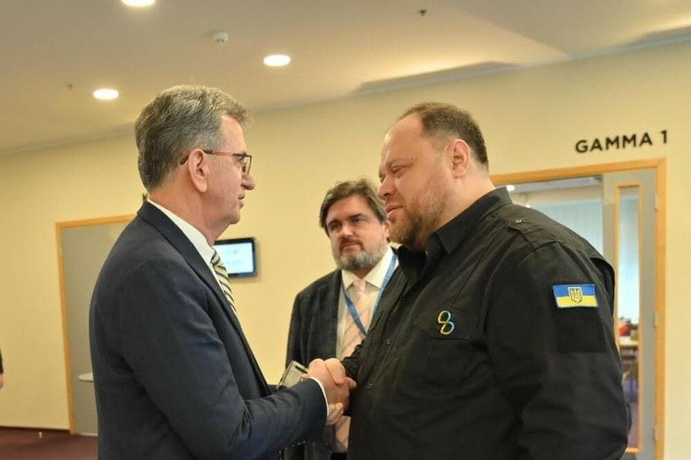 Camaj i predsjednik Vrhovne Rade Ukrajine Ruslan Stefančuk, Foto: Skupština Crne Gore