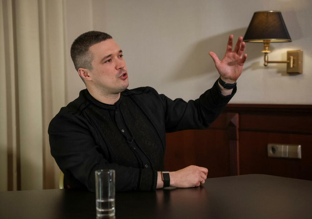 Fedorov tokom intervjua za Rojters