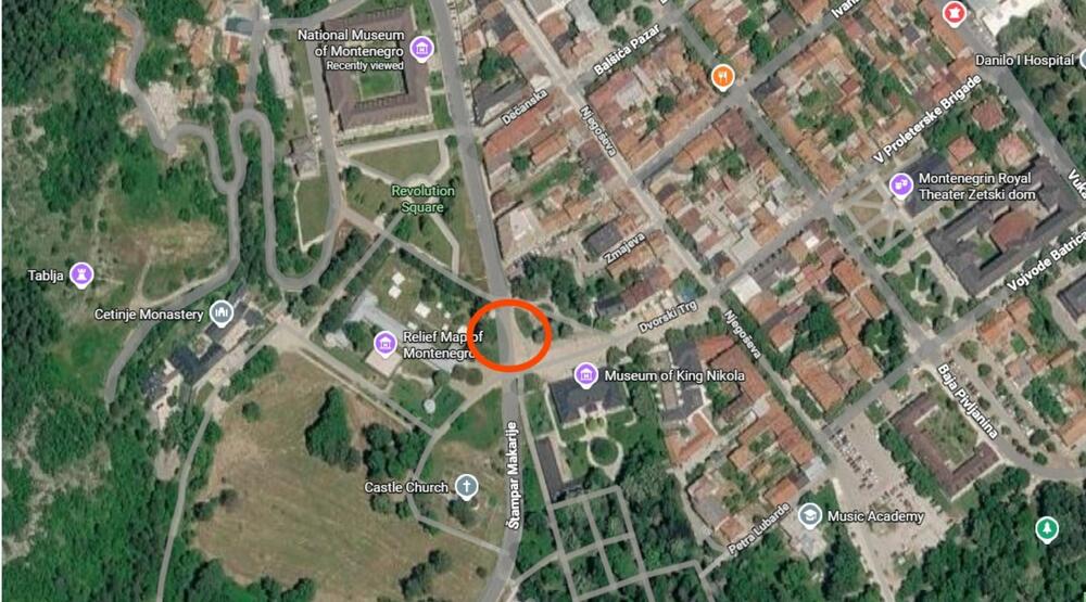 mapa Krsto