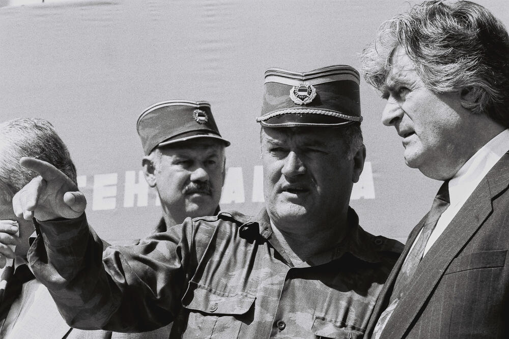 Mladić i Karadžić u Banjaluci 1994.