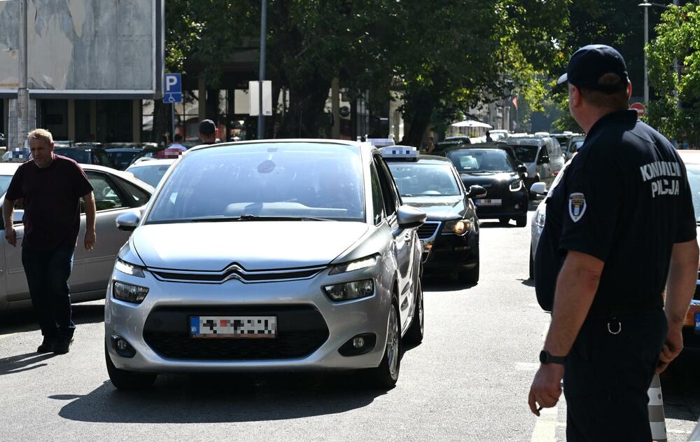 gužve u centru Podgorice