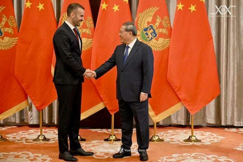 Značajan partner: premijer Crne Gore Milojko Spajić sa premijerom Kine Li Ćijang, Foto: Vlada Crne Gore