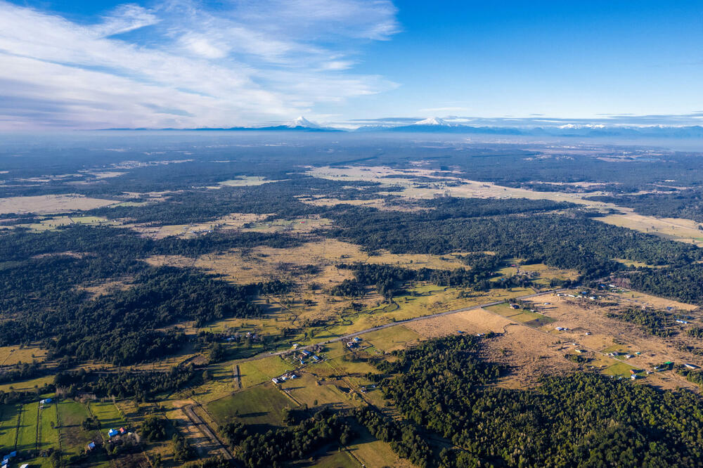 Snimak iz drona prikazuje arheološki kompleks Monte Verde i okolni pejzaž, 28 kilometara od grada Puerto Monta, u čileanskom regionu Los Lagos., Foto: Reuters