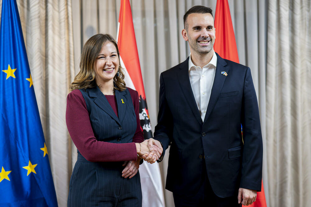 &ldquo;Vidimo istinsku evropsku priču&rdquo;: Bauer i premijer Milojko Spajić, Foto: Ministarstvo za evropska pitanja Austrije