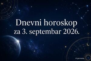 Dnevni horoskop za četvrtak, 3. septembar 2026.