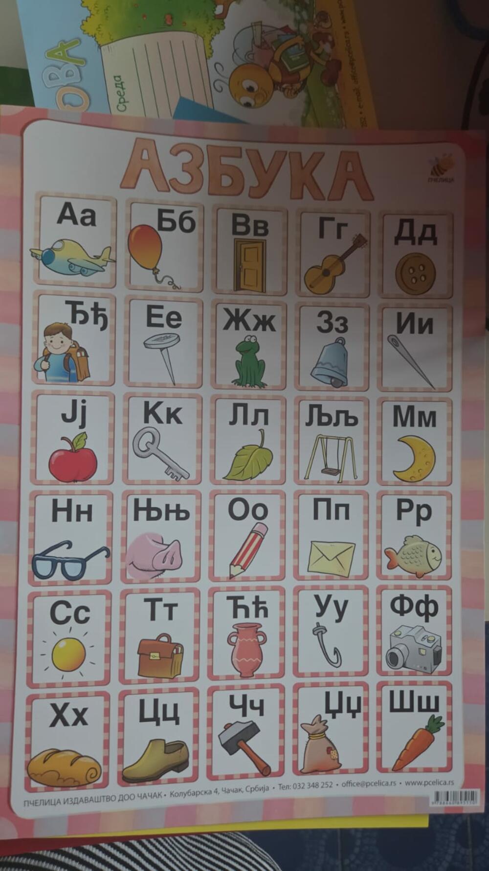 <p>Pojedini roditelji su "Vijestima" dostavi fotografiju radne sveske koja je odštampana u izdavačkoj kući u Čačku, te azbuke kojoj nedostaju ś i ź</p>