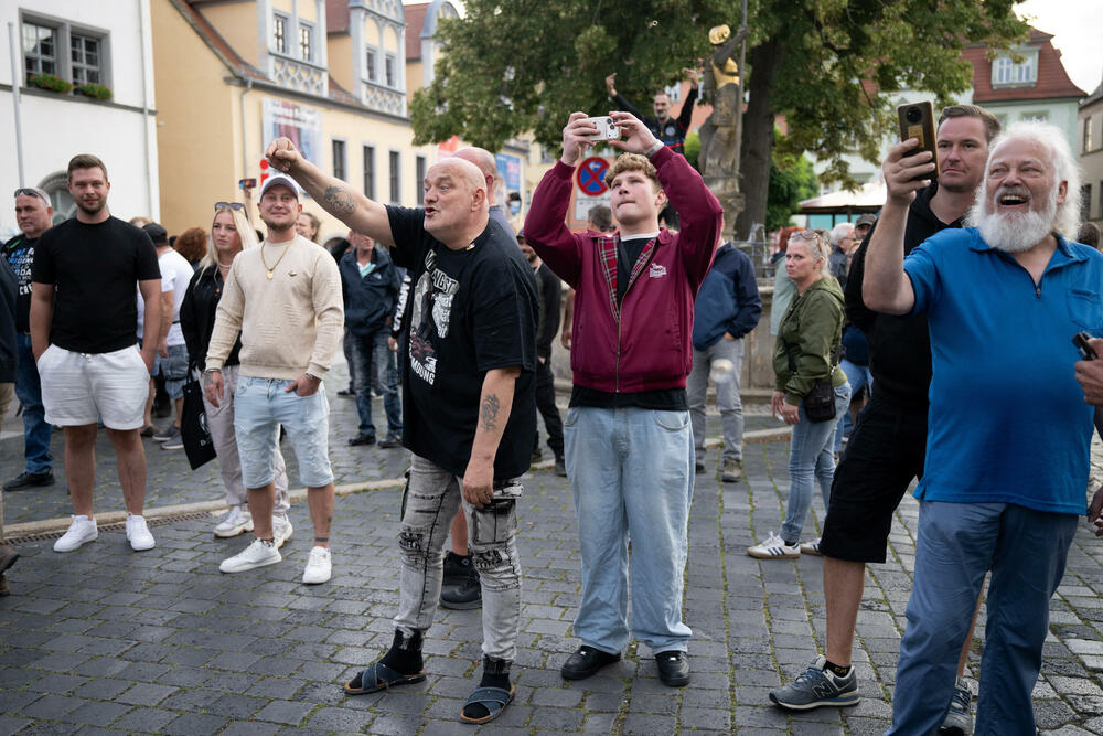 Pristalice AfD-a u Naumburgu