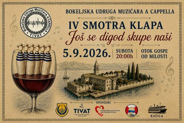 Smotra klapske pjesme u Tivtu &ldquo;Još se digod skupe naši&rdquo;