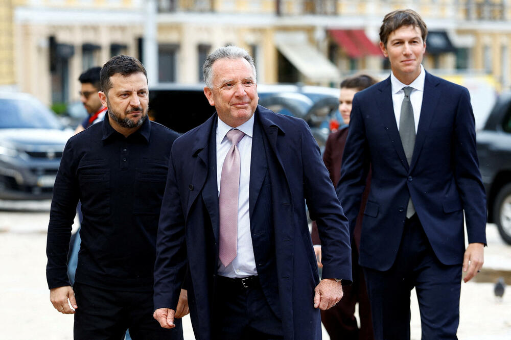 Zelenski, Vitkof i Kušner, Foto: Reuters
