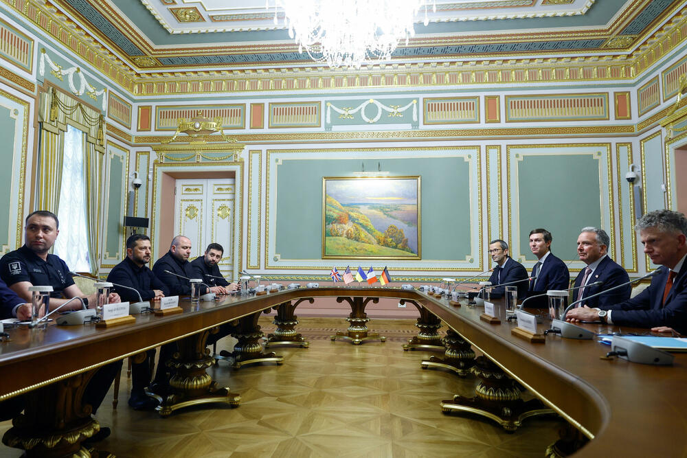 Volodimir Zelenski, Stiv Vitkof, Džared Kušner