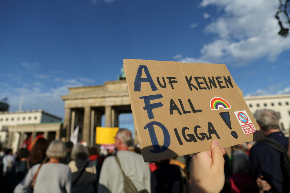 Protest protiv AfD-a danas u Berlinu, Foto: Reuters