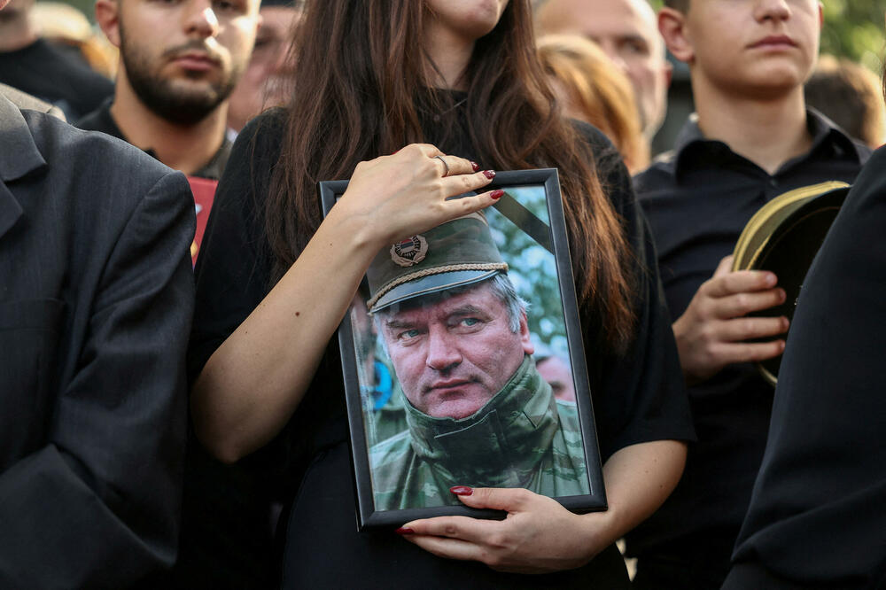 Sa sahrane Mladića, Foto: Reuters