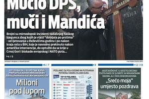 Naslovna strana "Vijesti" za 13. septembar 2026. godine