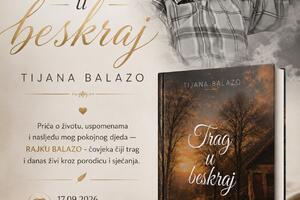 Knjiga &bdquo;Trag u beskraj&rdquo; o Rajku Balazu