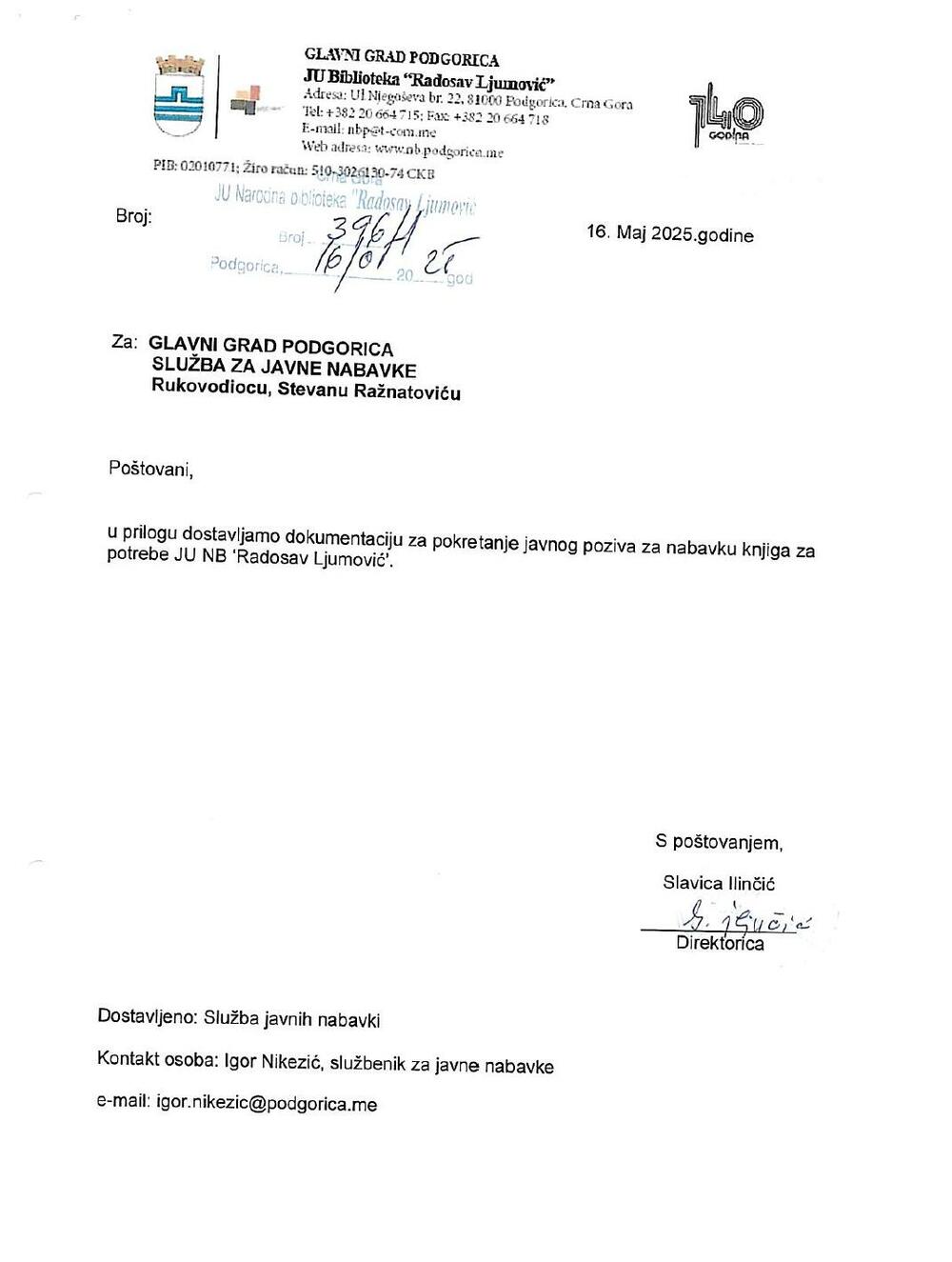 Pokretanje javne nabavke