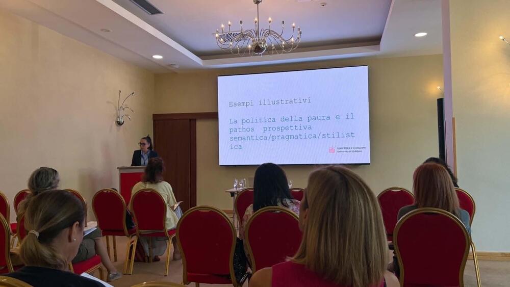 Izlaganje Vasilise Savić na konferenciji u Baru