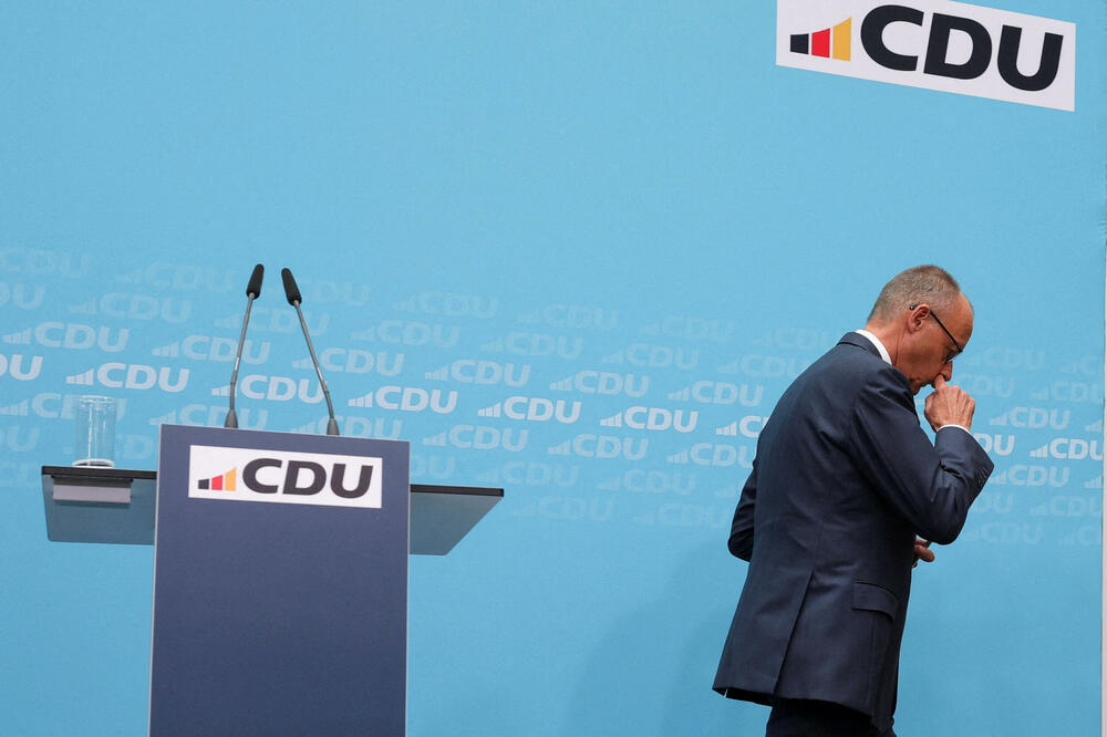 Merc nakon konferencije za novinare povodom rezultata pokrajinskih izbora, Foto: Rojters