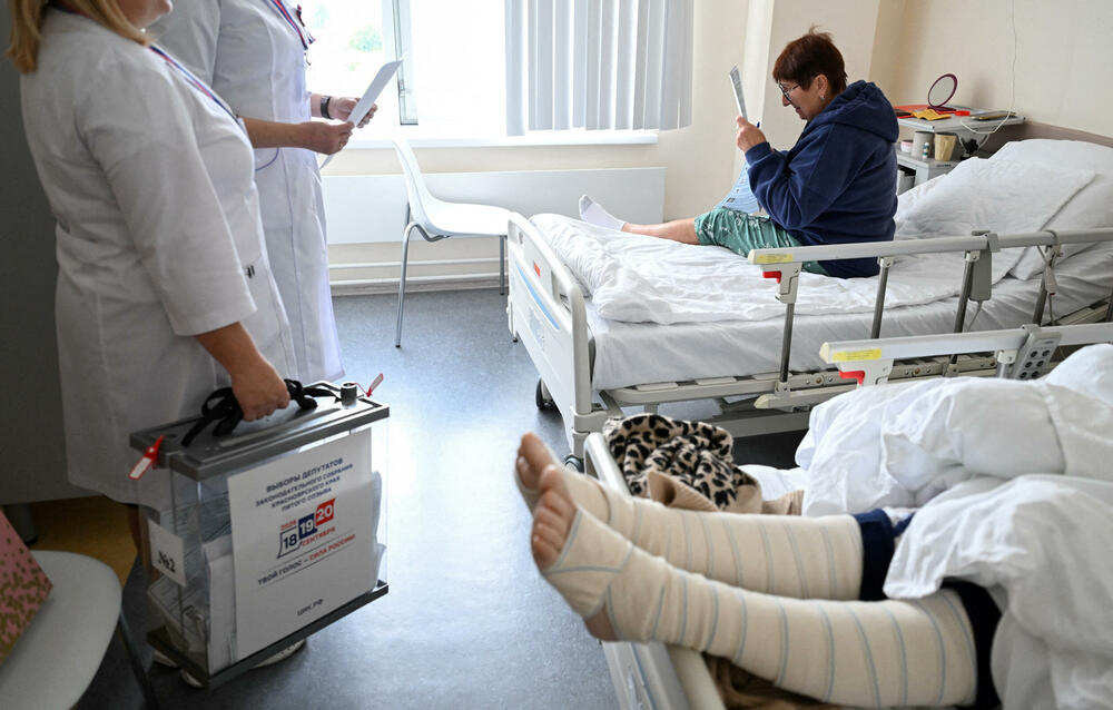 Glasanje je organizovano i u regionalnoj bolnici u Krasnojarsku