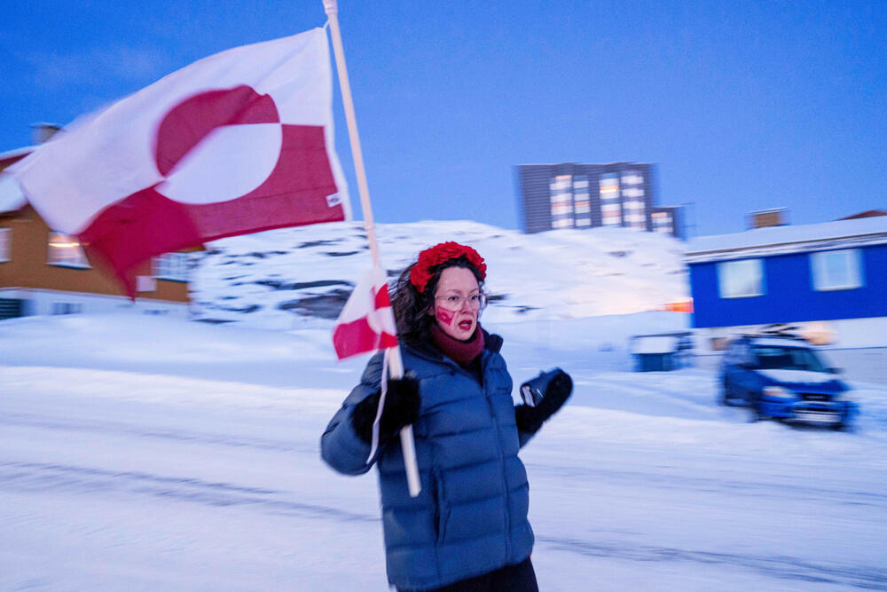 Protest protiv Trampove politike prema Grenlandu u januaru 2026.