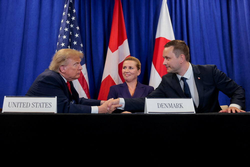 Tramp sa premijerkom Danske i premijerom Grenlanda