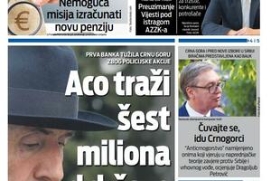 Naslovna strana "Vijesti" za 23. septembar 2026. godine