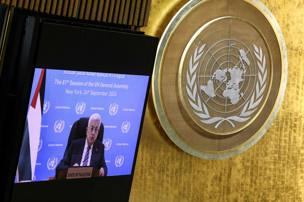 Obraćanaje Abasa u UN-u, Foto: REUTERS