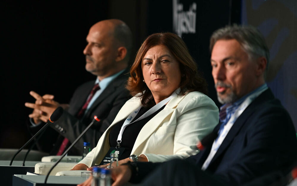 <p>Vijesti organizovale konferenciju koja je okupila okupiće predstavnike institucija, međunarodnih organizacija, poslovne, akademske i finansijske zajednice, civilnog sektora, kao i stručnjake iz oblasti održivog razvoja, energetike, investicija i ESG-a</p>