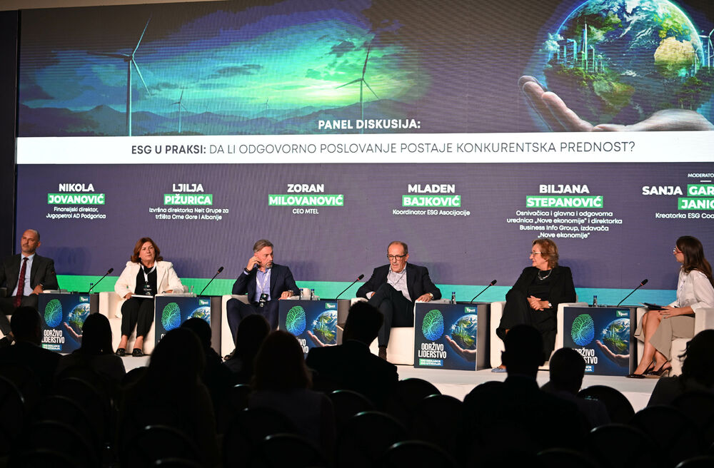 <p>Vijesti organizovale konferenciju koja je okupila okupiće predstavnike institucija, međunarodnih organizacija, poslovne, akademske i finansijske zajednice, civilnog sektora, kao i stručnjake iz oblasti održivog razvoja, energetike, investicija i ESG-a</p>