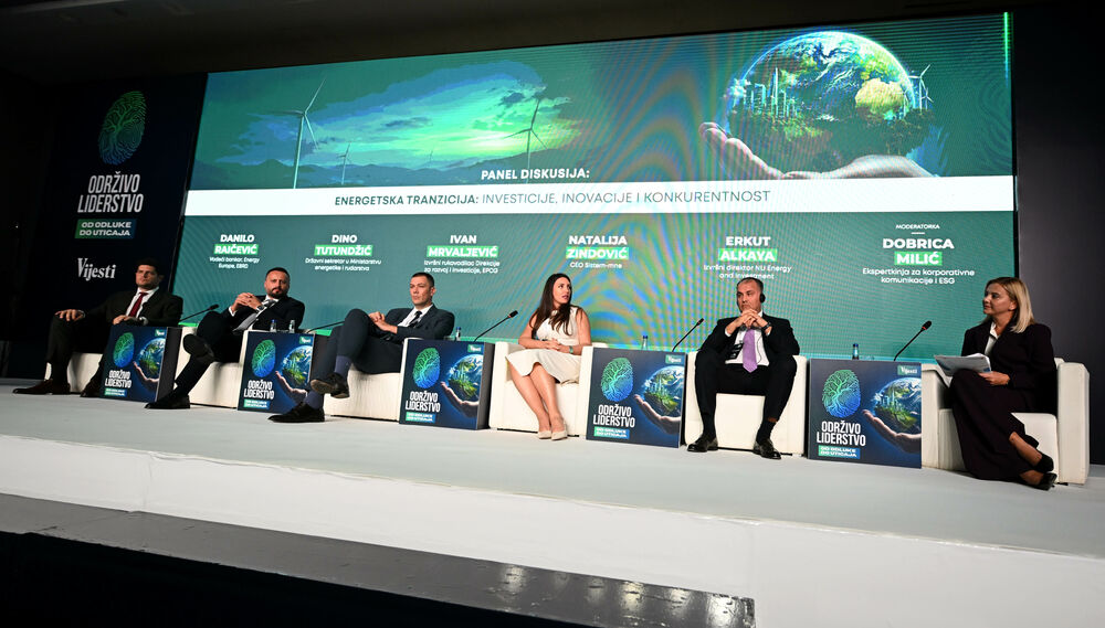 <p>Vijesti organizovale konferenciju koja je okupila okupiće predstavnike institucija, međunarodnih organizacija, poslovne, akademske i finansijske zajednice, civilnog sektora, kao i stručnjake iz oblasti održivog razvoja, energetike, investicija i ESG-a</p>