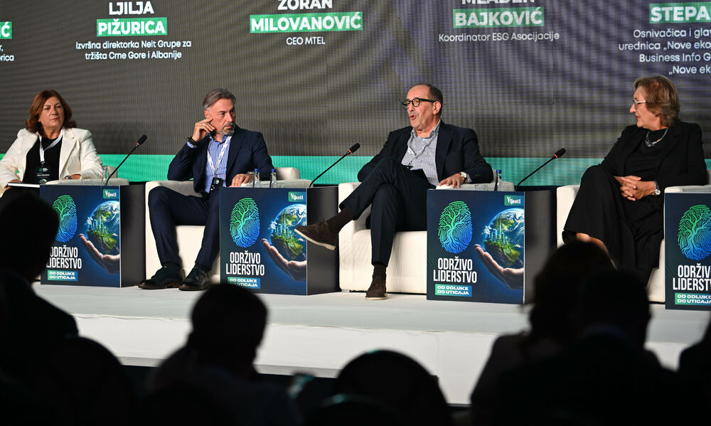 <p>Vijesti organizovale konferenciju koja je okupila okupiće predstavnike institucija, međunarodnih organizacija, poslovne, akademske i finansijske zajednice, civilnog sektora, kao i stručnjake iz oblasti održivog razvoja, energetike, investicija i ESG-a</p>