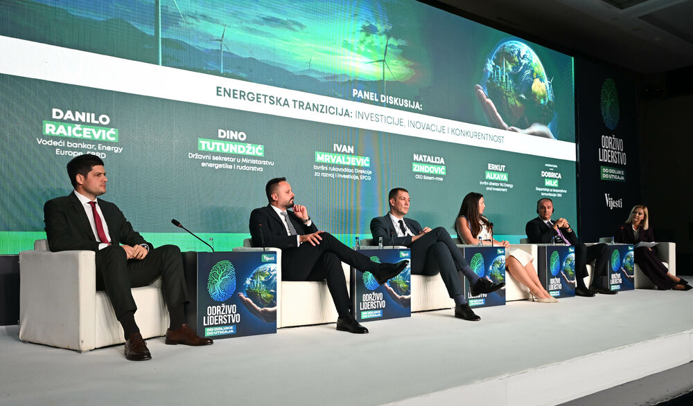 <p>Vijesti organizovale konferenciju koja je okupila okupiće predstavnike institucija, međunarodnih organizacija, poslovne, akademske i finansijske zajednice, civilnog sektora, kao i stručnjake iz oblasti održivog razvoja, energetike, investicija i ESG-a</p>