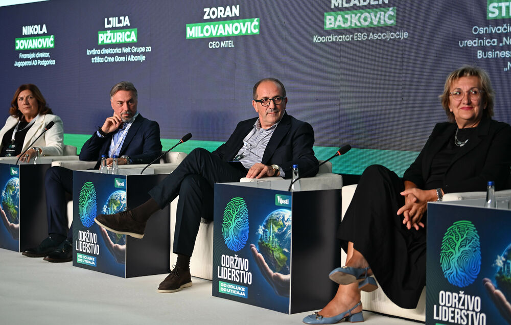 <p>Vijesti organizovale konferenciju koja je okupila okupiće predstavnike institucija, međunarodnih organizacija, poslovne, akademske i finansijske zajednice, civilnog sektora, kao i stručnjake iz oblasti održivog razvoja, energetike, investicija i ESG-a</p>