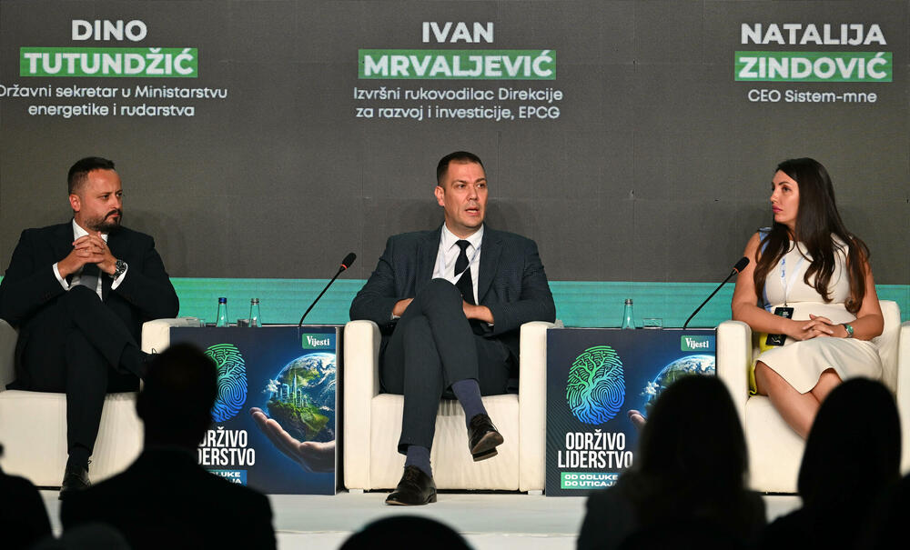 <p>Vijesti organizovale konferenciju koja je okupila okupiće predstavnike institucija, međunarodnih organizacija, poslovne, akademske i finansijske zajednice, civilnog sektora, kao i stručnjake iz oblasti održivog razvoja, energetike, investicija i ESG-a</p>
