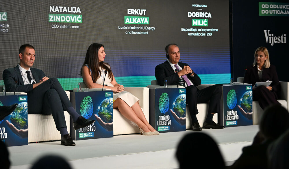<p>Vijesti organizovale konferenciju koja je okupila okupiće predstavnike institucija, međunarodnih organizacija, poslovne, akademske i finansijske zajednice, civilnog sektora, kao i stručnjake iz oblasti održivog razvoja, energetike, investicija i ESG-a</p>