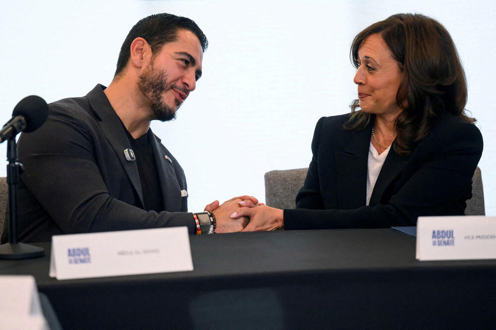 Abdul El-Sajed i bivša potpredsjednica SAD Kamala Haris u Detroitu 22. septembra