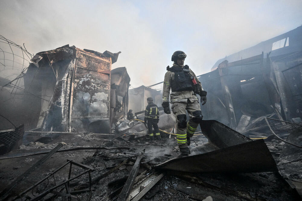 Detalj nakon napada na Zaporožje, Foto: Reuters