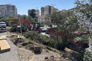 Počela izgradnja rampe za pješake kod nadvožnjaka u Tivtu