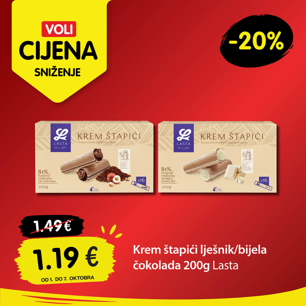 <p><em>Voli cijene su ponovo tu! Svakog četvrtka pronađite artikle po sniženoj cijeni i uštedite pri kupovini.</em></p>