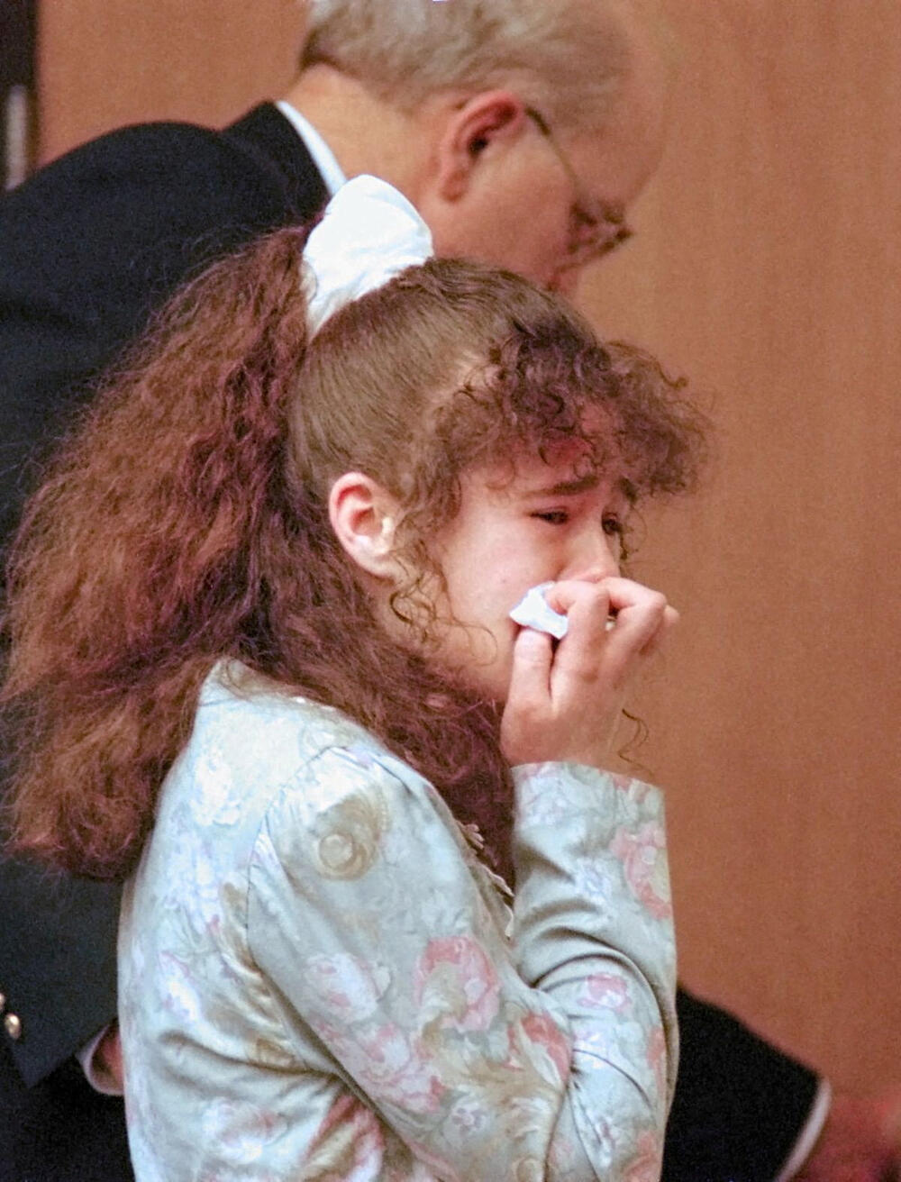 Krista Pajk 1996. nakon izricanja presude