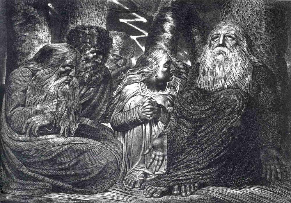 Vilijam Blejk, „Jovovi mučitelji“, (1785–1790)