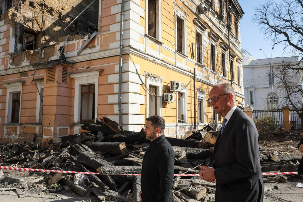 Zelenski i Merc u Kijevu, Foto: Reuters