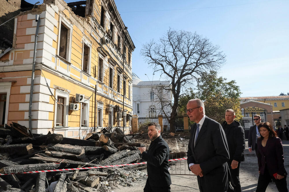 Zelenski i Merc u Kijevu, Foto: Reuters