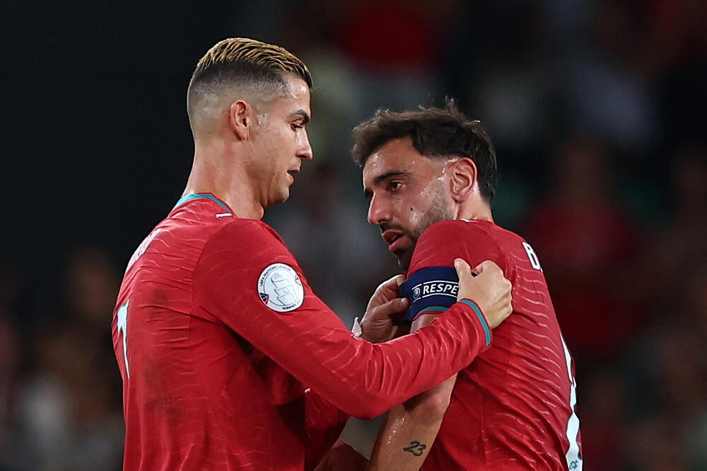 Kristijano Ronaldo i Bruno Fernandeš, Foto: Reuters